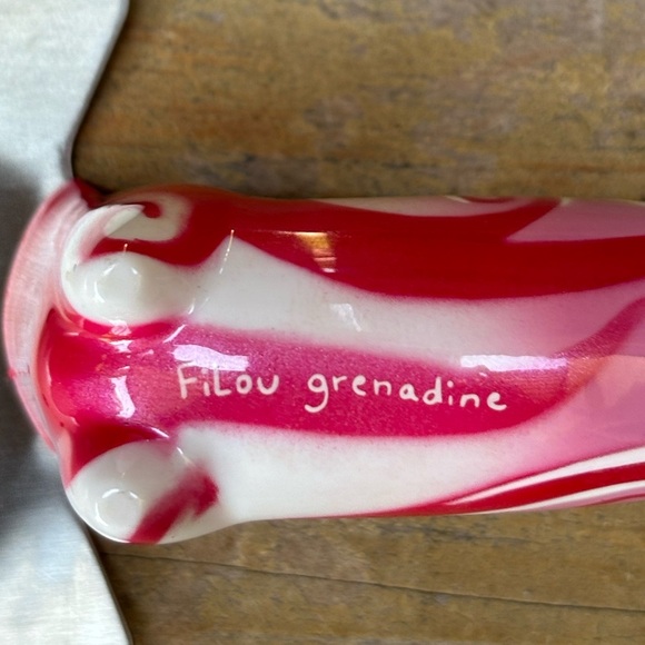 Pink Grenadine FiLou Dachshund Pie Server Pylones Studio Coquelicots Collection - Picture 4 of 5
